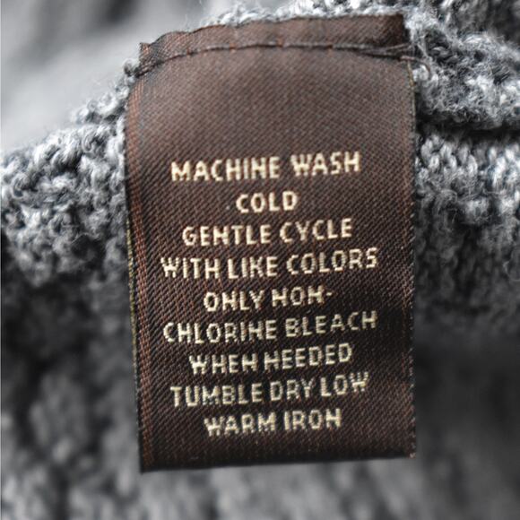 Tasso Elba gray pattern lightweight cotton pullover drapey sweater Men's xlarge - Picture 6 of 7